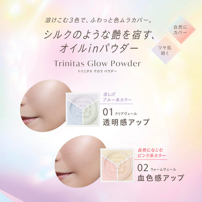 Visee Trinitas Glow 02 Warm Veil Face Powder 5.5g for Radiant Skin