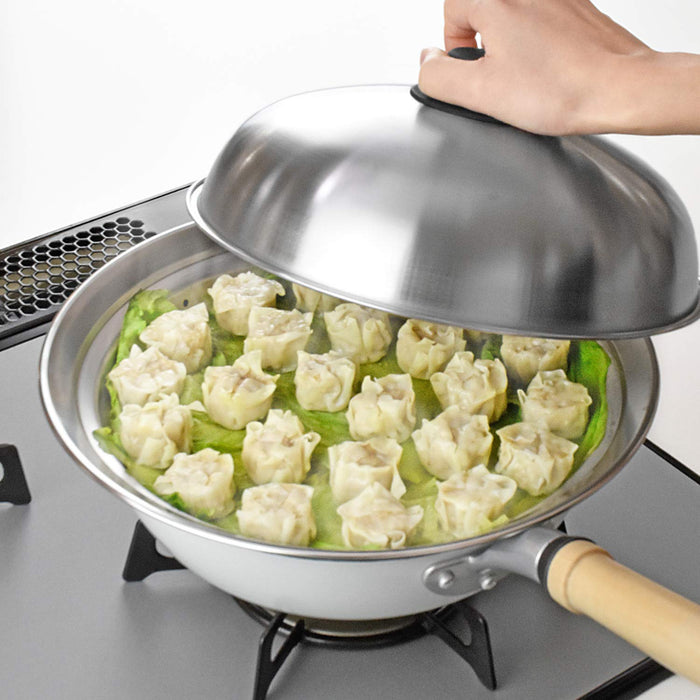 Wahei Freiz Stainless Steel Steamer Insert Dome Fits 24-26Cm Pots