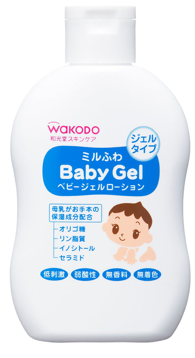 Wakodo Milfuwa 嬰兒凝膠乳液 150 毫升溫和保濕，適合敏感肌膚