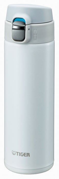 Tiger Stainless Steel Vacuum Flask 480Ml Lightweight Sahara Mug Snow White