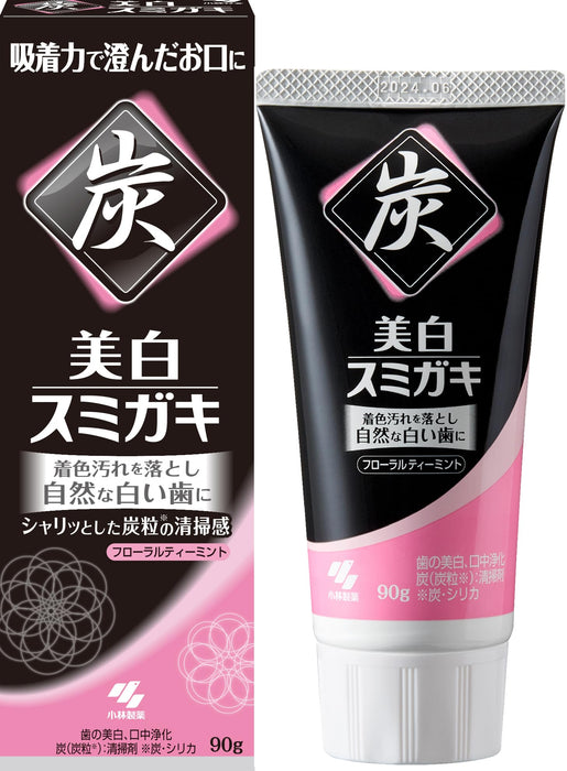 Sumikaki Whitening Toothpaste with Charcoal and Silica 90g - Floral Tea Mint Scent