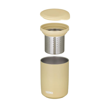 Thermos Vacuum Insulated 500ml Tea Tumbler with Strainer Sand Beige