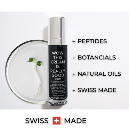 Wow Cream All-In-One Unisex Moisturizing Face Cream Lotion Serum - 50G Made in Switzerland