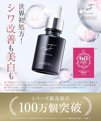 Wrinkfade Medicated Wrinkle Care Serum 30mL with Niacinamide Concentrate