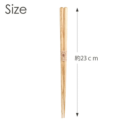 Yamaco Natural Wood Chestnut Hexagonal Chopsticks Made in Japan 887200