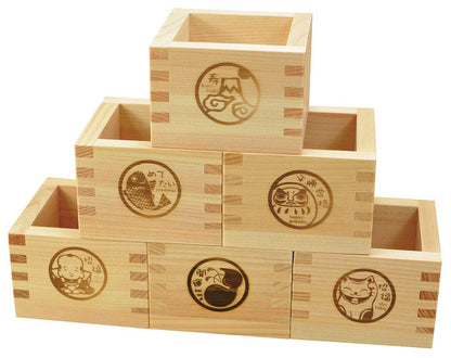 Yamaco Hinoki Lucky Square Bath Mat Fuji 83839 Eco-Friendly Design