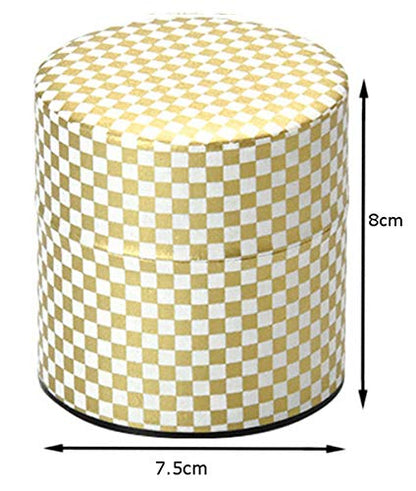 Yamaco Po-Kan Checkered Small Tea Canister Model 80093