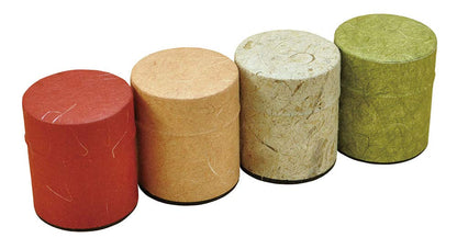 Yamaco Po-Kan Orange Mini Tea Canister Made in Japan 896325