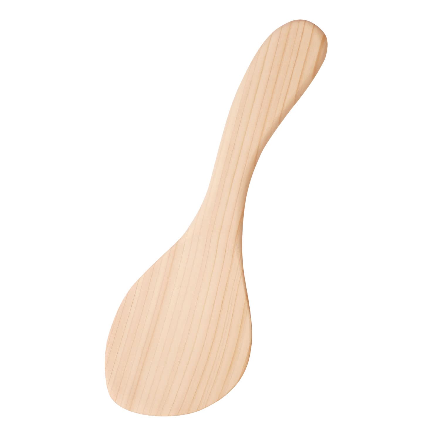 Yamaco Cypress Rice Scoop Large Easy Grip Unpainted Kitchen Utensil Japan