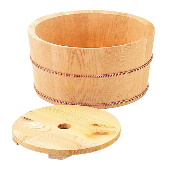 Yamaco Ice Bucket Sawara Wood Large 305x155mm Premium Quality