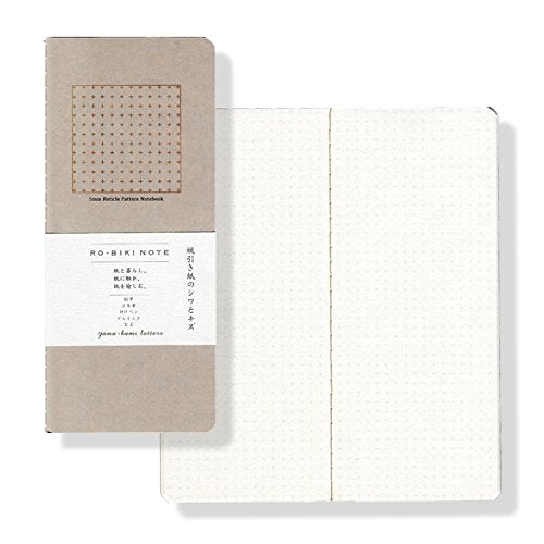Yamamoto Paper Ro-Biki Premium Dot-Grid Notebook 60 Pages Wax Paper