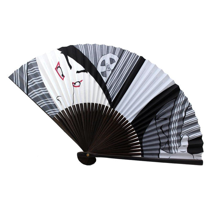 Yamani Kabuki Design Japanese Folding Fan 21.5cm Sensu Style