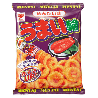 The War Yaokin Umaiwa Spicy Cod Roe Corn Puff Rings 75G
