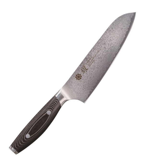 Yaxell Yo-U VG10 Damascus Steel 69-Layer Santoku Knife 165mm Blade