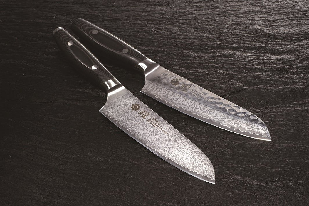 Yaxell Yo-U VG10 Damascus Steel 69-Layer Santoku Knife 165mm Blade