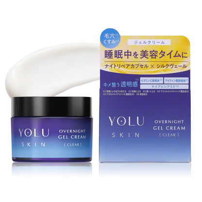 Yolu Skin Overnight Gel Cream for Clear Radiant and Hydrated Skin