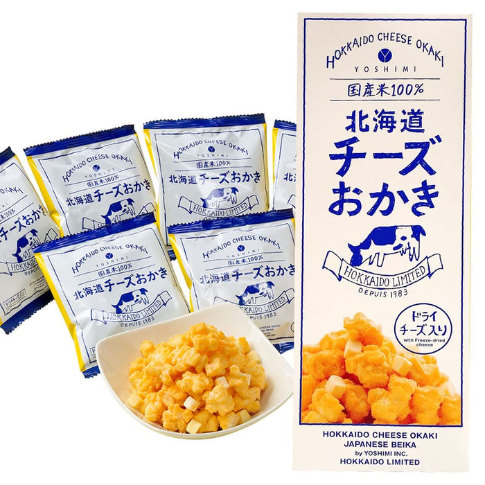 Yoshimi Hokkaido Cheese Rice Crackers 102G - Cheesy Okaki Snack