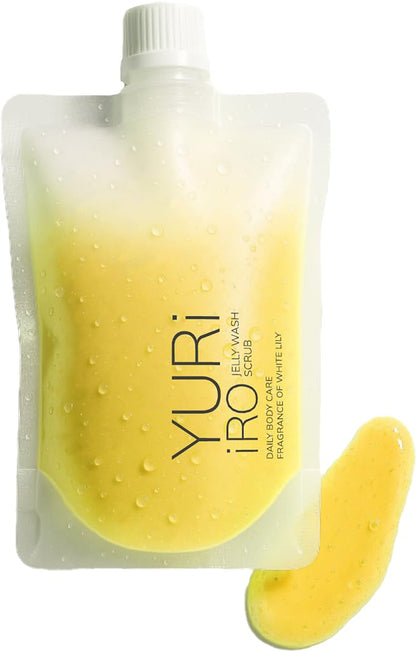 YURiiRO Yuzu Bergamot Scrub Body Wash 250Ml Aloe and Fruit Peeling Cleanser