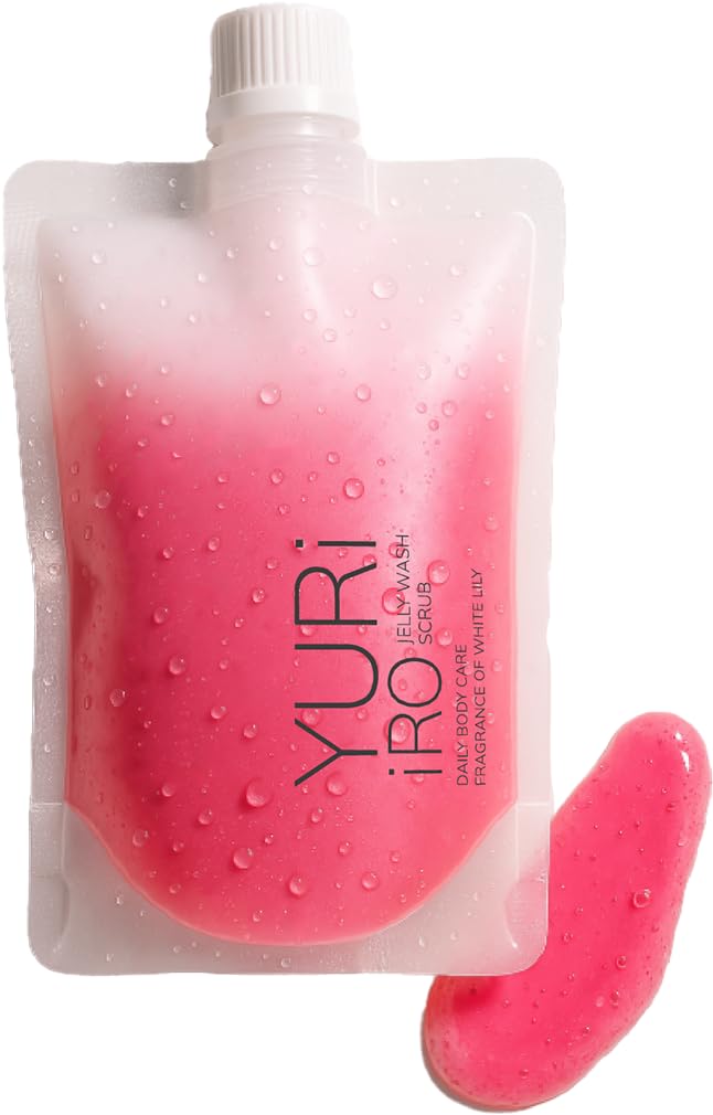 YURiiRO White Lily Body Scrub Wash 250ml - Aloe & 7 Fruit Extracts