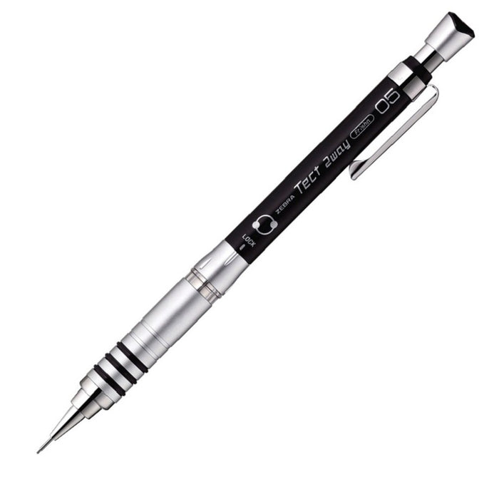 Zebra Tect Two Way Mechanical Pencil 0.5mm Black Ma41-Bk