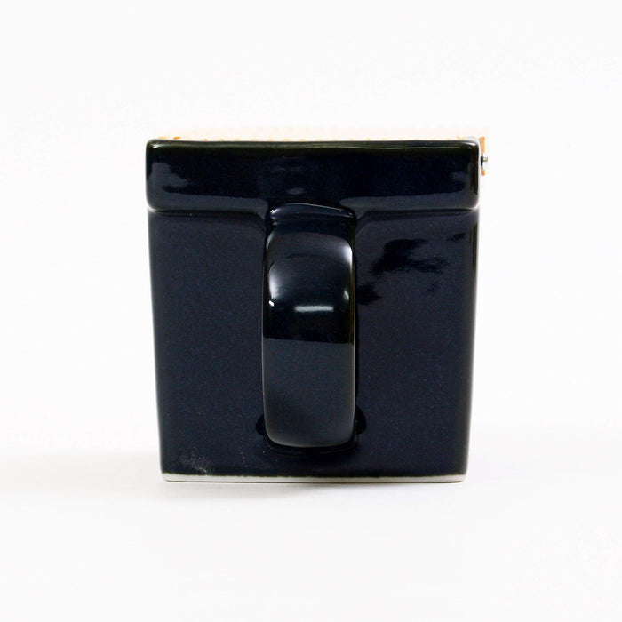 Zero Japan Ceramic Salt Box Navy Blue 420ml Kitchen Container