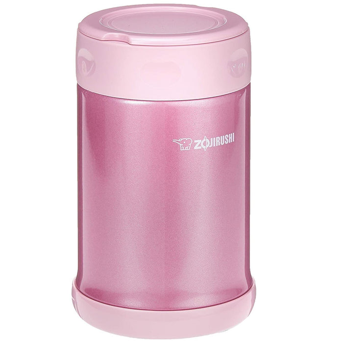 Zojirushi Stainless Steel Food Jar 0.5L Shiny Pink 16.9Oz