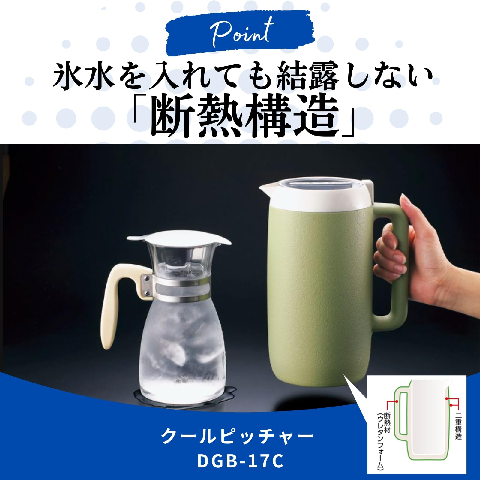 Zojirushi Dgb-17C-Ca 酷炫米色水壶1.7 升容量- 高品质饮具
