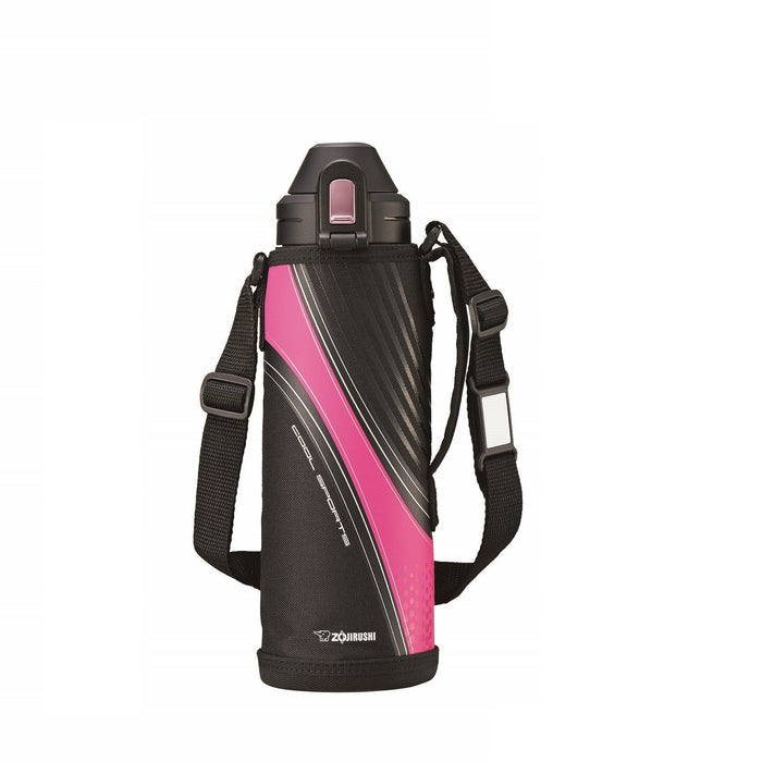 Zojirushi Cool Black and Pink Sports Bottle 1000ml Capacity - Sd-Af10-Bp