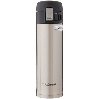 Zojirushi 16 Oz Silver Stainless Steel Mug SM-KHE48XA Vacuum Insulated