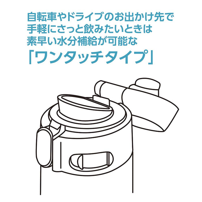 Zojirushi One-Touch 480ml Ichimatsu 白色马克杯瓶 Sm-Tae48Sa-Wz