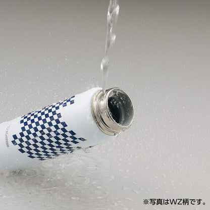 Zojirushi 480ml Ichimatsu Blue Screw Mug Bottle - Sm-Nae48Sa-Az