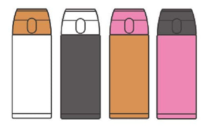 Zojirushi Black Mug Bottle Stopper Set Compact Size 6x7x4.5 cm SM-S10T-BA