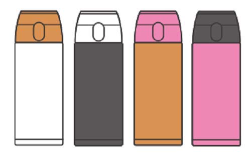 Zojirushi Black Mug Bottle Stopper Set Compact Size 6x7x4.5 cm SM-S10T-BA