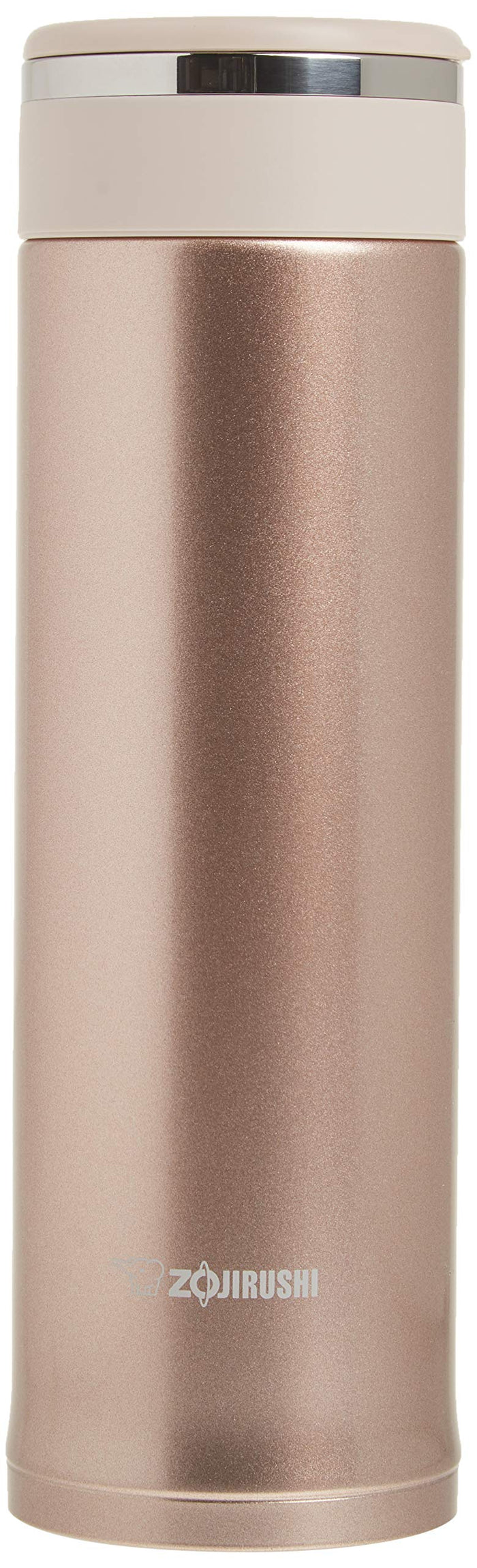 Zojirushi 16-Oz Stainless Steel Travel Mug with Tea Leaf Filter in Pink Champagne