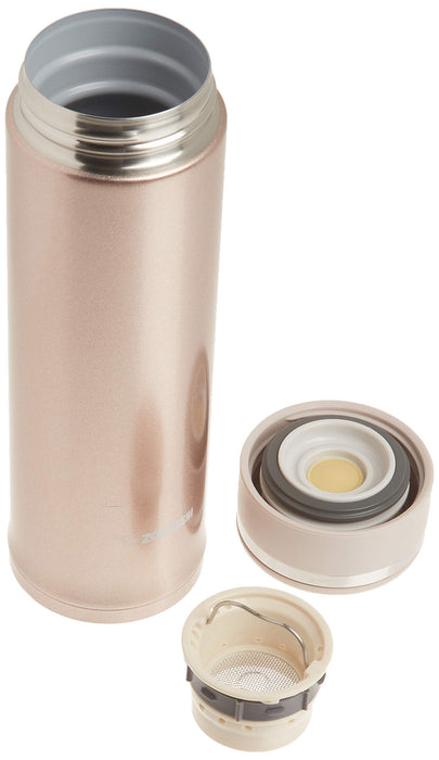 Zojirushi 16-Oz Stainless Steel Travel Mug with Tea Leaf Filter in Pink Champagne