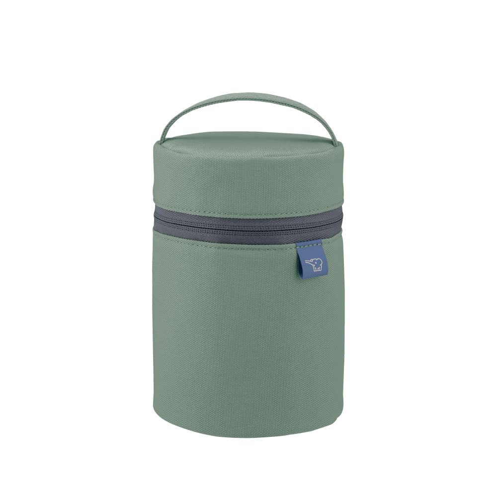 Zojirushi Matte Green Soup Jar Pouch S Size Fully Washable with Cutlery Pocket Fits 250-400Ml Food Jars