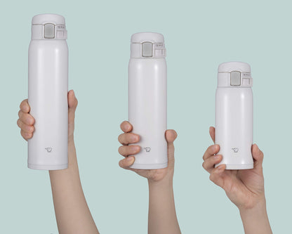 Zojirushi White Stainless Steel 355ml Cup - Leakproof and Portable