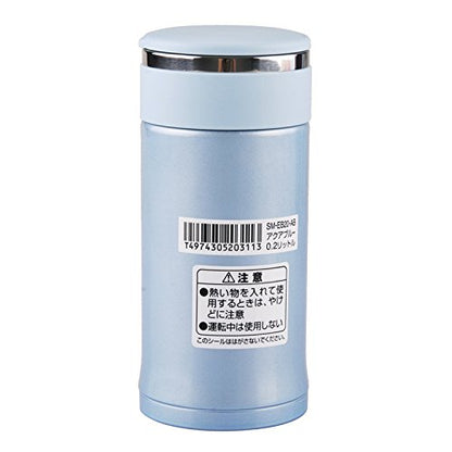 Zojirushi Aqua Blue Stainless Steel 200ml Mug Sm-Eb20-Ab Model