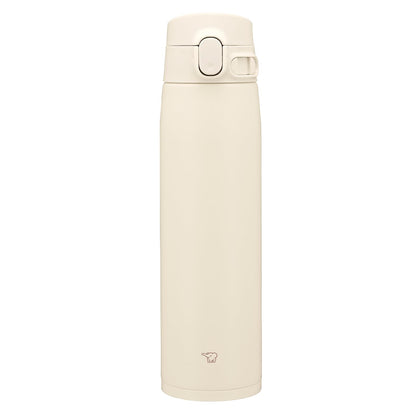 Zojirushi Large Capacity Stainless Steel Water Bottle 720ml One-Touch Sand Beige