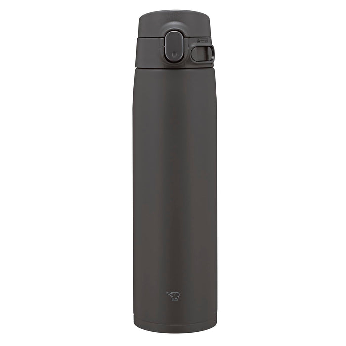 Zojirushi Large Capacity 720ml Stainless Steel Water Bottle with Seamless Cap - Soft Black