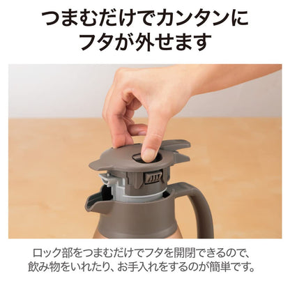 Zojirushi 1.0L Stainless Steel Pot in Matte Black Sh-Hc10-Bm Model