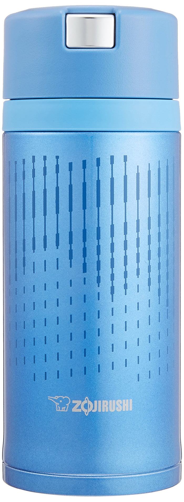 Zojirushi Blue Stainless Steel Water Bottle 360ml with Quick Open Easy Lock