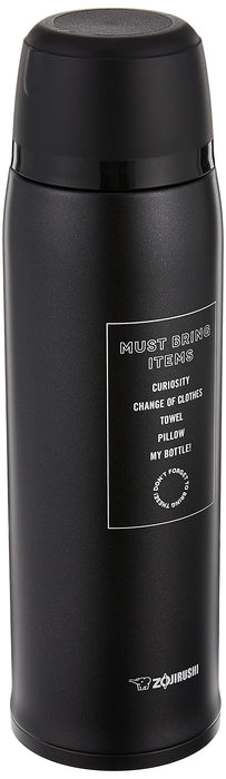 Zojirushi 1.03L Insulated Black Stainless Steel Water Bottle With Cup SJ-JS10-BA