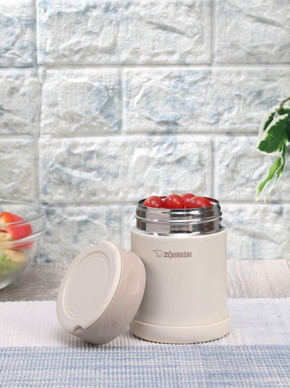 Zojirushi 25-Ounce Stainless Steel Off-White Food Jar SW-EAE35AB & SW-FCE75CC