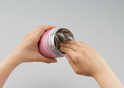 Zojirushi 12-Ounce Stainless Steel Food Jar in Shiny Pink 0.35-Liter Capacity