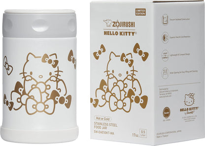 Zojirushi 17-Ounce Stainless Steel Food Jar from Hello Kitty Collection White