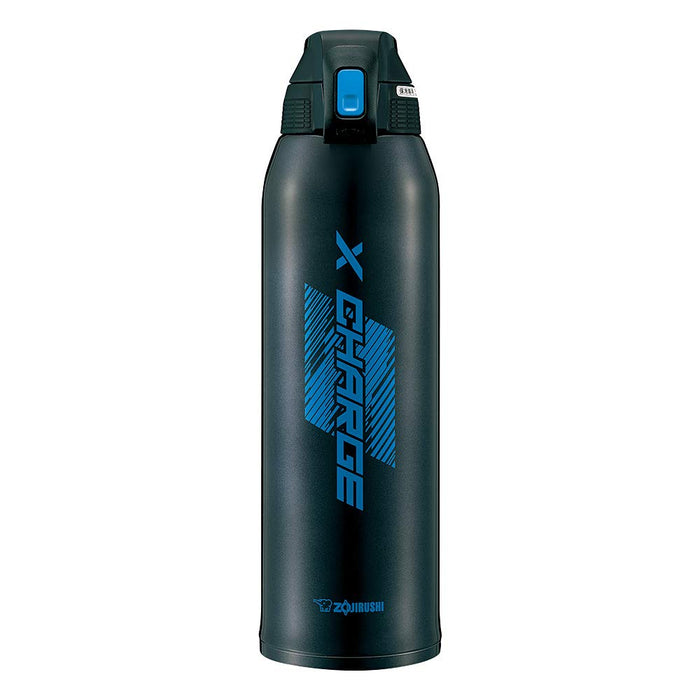 Zojirushi 1.5L Stainless Steel Water Bottle Direct Drinking Sports Type Blue Stripe - Sd-Fb15-Aj