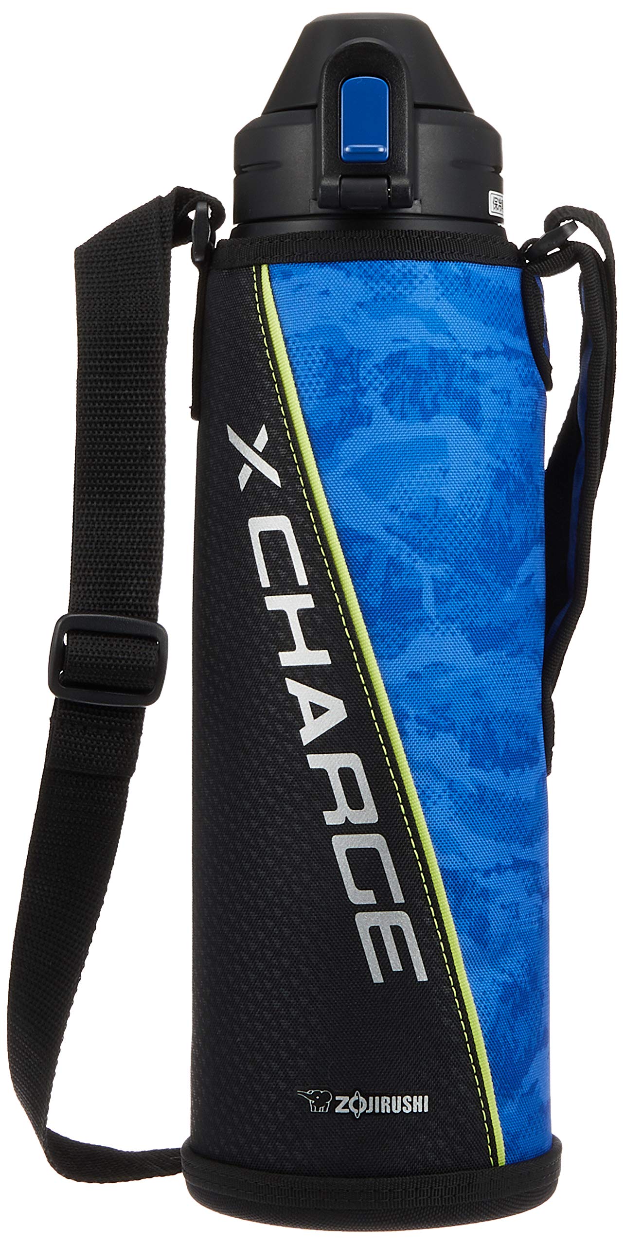 Zojirushi Stainless Steel Water Bottle Sports Type 1.5L in Meisai Blue Direct Drinking (SD-AJ15-AZ)