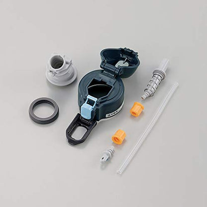 Zojirushi 0.52L Stainless Steel Water Bottle Navy Sports Type with Cool Straw Sd-Cs50-Ad