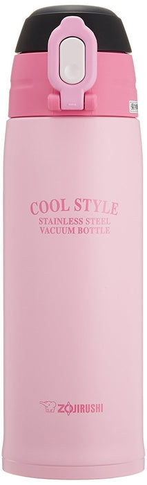 Zojirushi 0.8L Stainless Steel Water Bottle in Pink Black Direct Drinking SD-JK08-BP Model